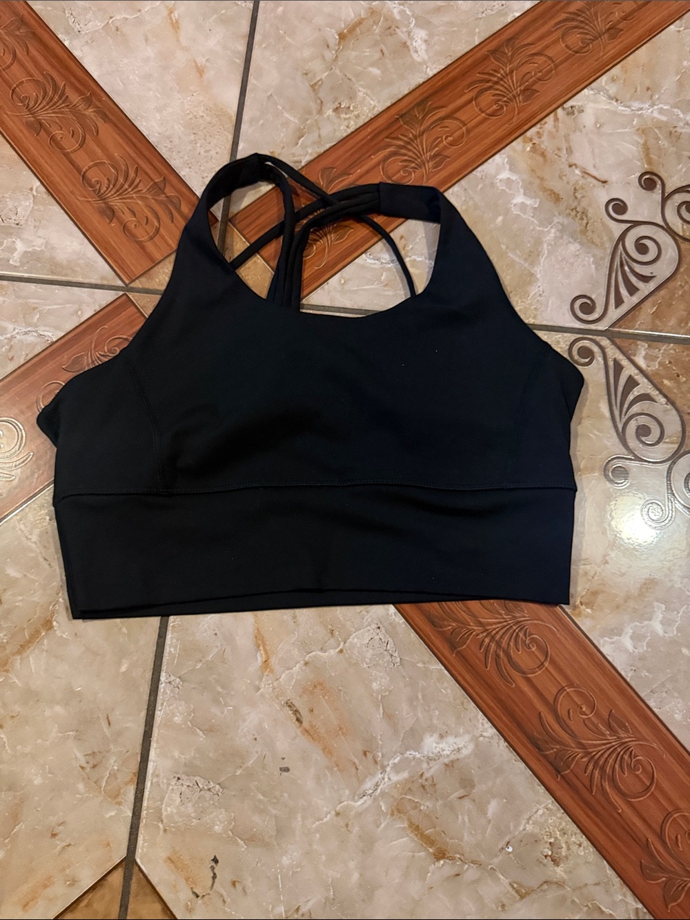Black Strappy Sports Bra - Women Intimates & Sleepwear